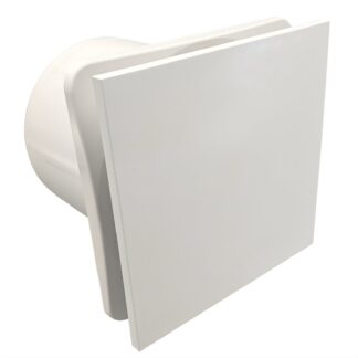Fanco Dynamic Wall/Ceiling 150mm Duct Square Exhaust Fan Matte White