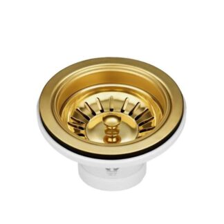 Otti Sink Basket Waste Brushed Dark Gold