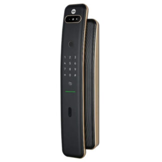Yale Luna Pro+ Smart Push/Pull Mortice Lock with Yale Home Module Champagne Gold